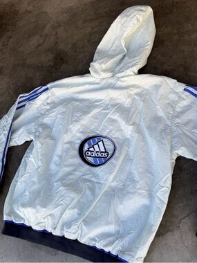 Vintage 90s Adidas Track Running Jacket Baggy Oversized Men’s M Flag Tag